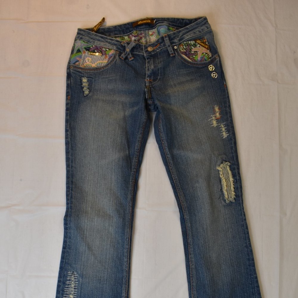 3 Pair Luxirie By Lrg Juniors/Womens Denim Jeans Waist Size 26 - Picture 10 of 16